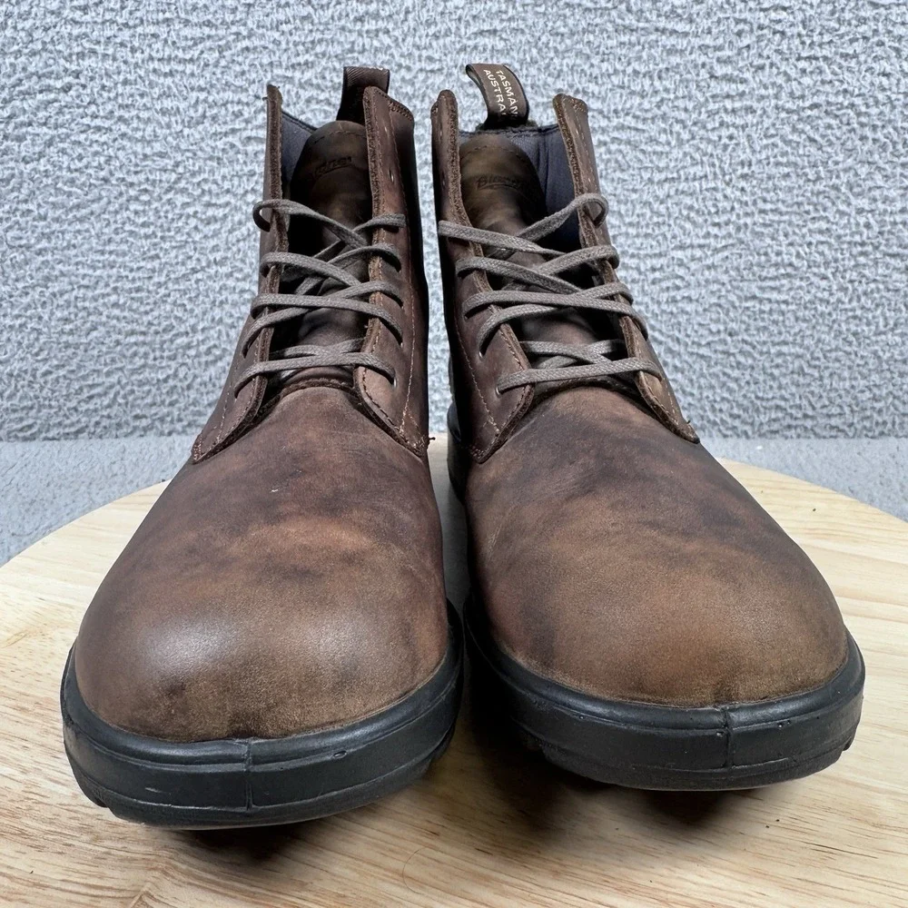 Blundstone 1930 Men Size 10 US 9 AU/UK Rustic Brown Leather Lace Up Ankle Boots